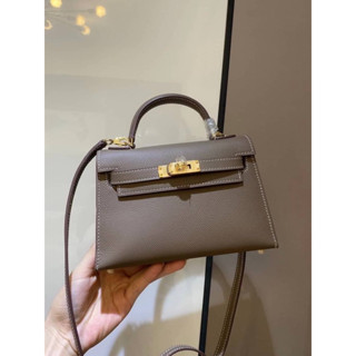 🔥พร้อมส่งNew Hermes mini Kelly Ghw(เกรดVIP) 📌size 19 cm.📌