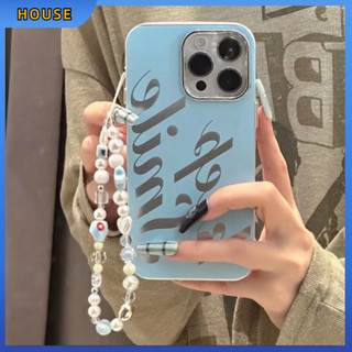 💲คูปองเคลม💲เคสไอโ case for iphone 11 12 ภาษาอังกฤษง่ายๆพร้อมลูกโซ่ เคส 14 13 12 11 pro max การป้องกันเต็มรูปแบบ