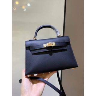 🔥พร้อมส่งNew Hermes mini Kelly Ghw(เกรดVIP) 📌size 19 cm.📌