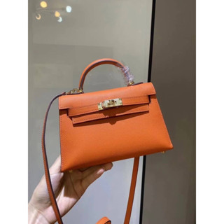 🔥พร้อมส่งNew Hermes mini Kelly Ghw(เกรดVIP) 📌size 19 cm.📌