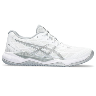 ASICS :  GEL-TACTIC 12 WOMEN CPS รองเท้า ผู้หญิง รองเท้าผ้าใบ รองเท้าสำหรับกีฬาในร่ม ของแท้  WHITE/PURE SILVER