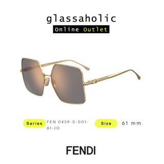 [ลดกระหน่ำ] แว่นกันแดด FENDI รุ่น FEN 0439-S ทรงเหลี่ยม น้ำหนักเบา เรียบหรูดูแพง