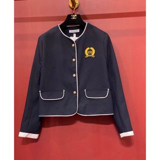 DIOR DARK BLUE JACKET เสื้อคลุม แจ็คเก็ต ทรงสวย เรียบหรู ผ้าสวย ดิออร์