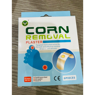 แผ่นแปะหูด ตาปลา corn removal 1 กล่อง บรรจุ 6 แผ่น