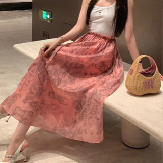 LONG MAXI DRESS DIOR เดรสยาว แม็กซี่เดรส แขนกุด สีขาว ต่อช่วงล่าง ดิออร์