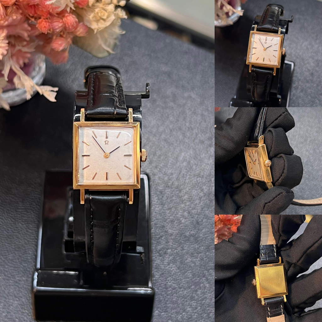 นาฬิกา Omega ทองคำแท้ 18k 750 บัคเคิลทองแท้ 9k