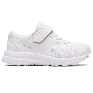 ASICS :  CONTEND 8 PS KIDS RUNNING เด็ก รองเท้าวิ่ง ของแท้  WHITE/WHITE