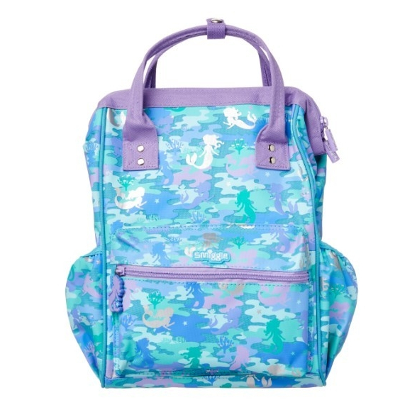 🎒Smiggle Backpacks Nursery bag กระเป๋าเป้ 🎒สมิกเกอร์ ขนาด 14-15 นิ้ว ลาย ฟ้าเงือก พร้อมส่งในไทย 🛻