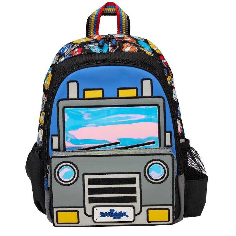 🎒Smiggle Backpacks Nursery bag กระเป๋าเป้ 🎒สมิกเกอร์ ขนาด 14-15 นิ้ว ลาย หน้าBUS พร้อมส่งในไทย 🛻