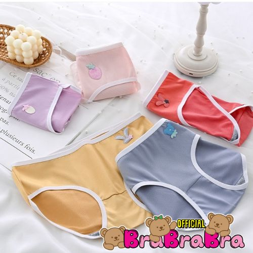 [ส่งจากไทย] 𝑩𝒓𝒂𝑩𝒓𝒂𝑩𝒓𝒂 #p-071 กางเกงชั้นใน ผู้หญิง สีพาสเทล