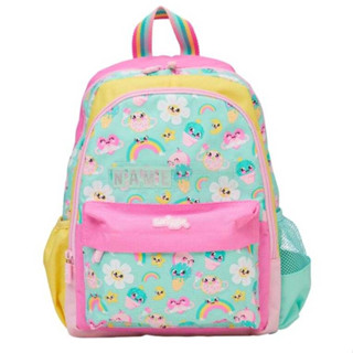 🎒Smiggle Backpacks Nursery bag กระเป๋าเป้ 🎒สมิกเกอร์ ขนาด 14-15 นิ้ว ลาย NAMEทานตะวัน พร้อมส่งในไทย 🛻