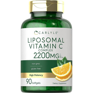 carlyle liposomal vitamin c 2200mg 90 capsules 🍊exp.06/26🍊วิตามินซี ไลโปโซมอลวิตามิน