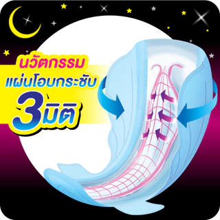 [ซื้อ 6 แถม 1] Sofy โซฟี หลับสนิทตลอดคืน ผ้าอนามัยสำหรับกลางคืน แบบมีปีก 33 ซม. จำนวน 14 ชิ้น (6 แพ็ค)