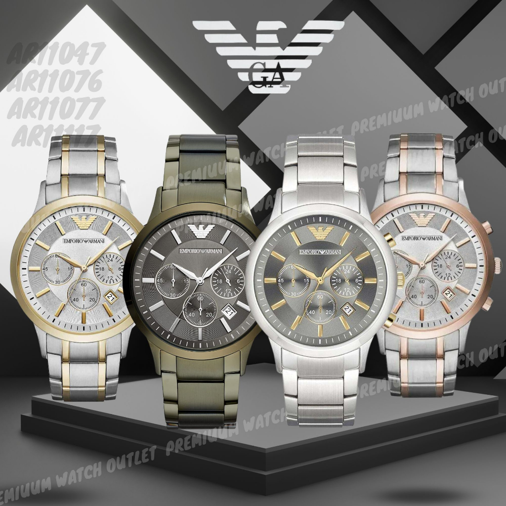 OUTLET WATCH นาฬิกา Emporio Armani OWA348 นาฬิกาข้อมือผู้ชาย นาฬิกาผู้ชาย แบรนด์เนม Brand Armani Watch AR11208