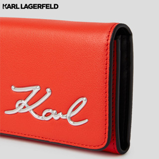 KARL LAGERFELD - K/SIGNATURE CONTINENTAL FLAP WALLET 235W3235 กระเป๋าสตางค์