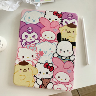 เคสiPadหมุน 360° Air5 Gen9 Sanrio ช่องใส่ปากกาขวา Acrylic เคส ipad Pro 11 2021 gen10 gen7 Gen8  air4 air3 10.5 iPad