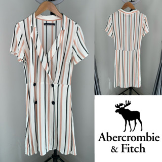 Abercrombie and fitch striped dress Used เดรสลายทางแบรนด์แท้ A2