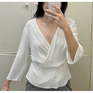 Cotton On Wrap Top in White