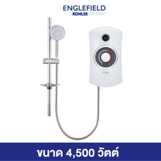 ENGLEFIELD Orbis x plus electric shower 4.5kW เครื่องทำน้ำอุ่นดิจิตอล 4.5kW รุ่นออบิสเอ็กส์พลัส สีขาวมุก K-27846X-WHP