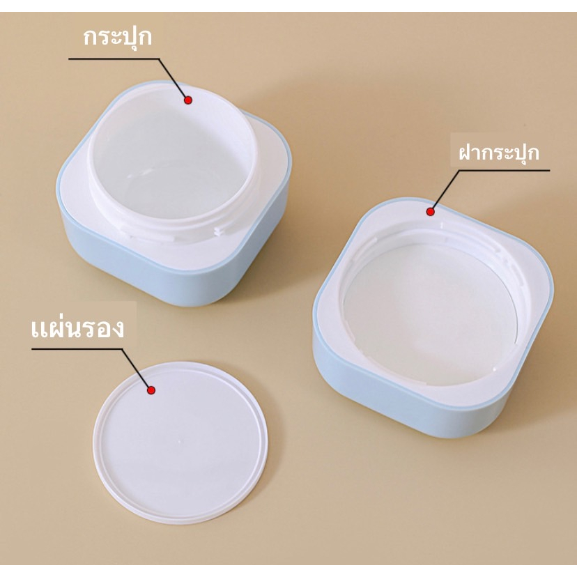 กระปุกครีมดีไซด์ใหม่ 5g-10g-20g-30g-50g-100g กระปุกครีม โลชั่น ของจิปาถะพกพา  ราคาถูกพร้อมส่งในไทย - รูปที่ 5