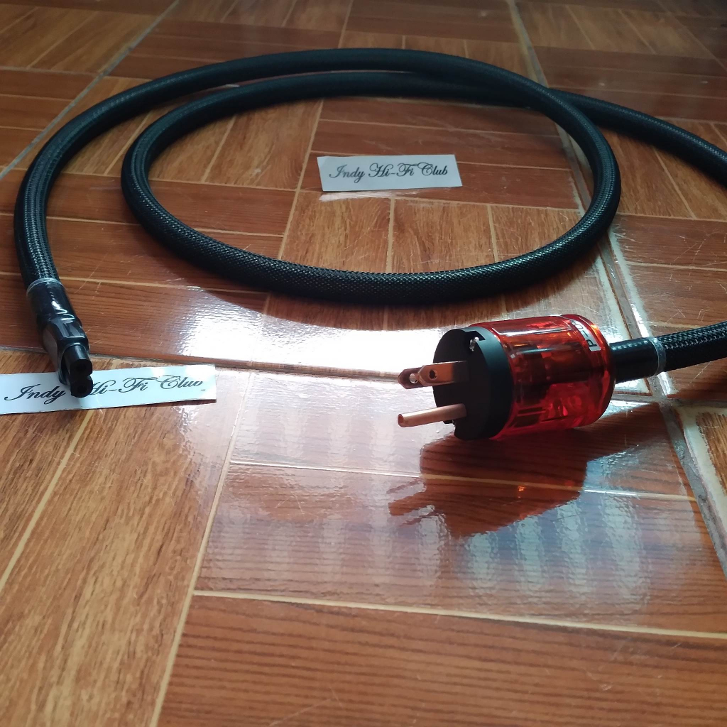สายไฟเยอรมัน ท้าย C7 (เลขแปด) HELUKABEL รุ่นท็อปมีชิลด์ถักหุ้มตลอดเส้น แบบหุ้มหนังงูเรียบร้อยสวยงาม