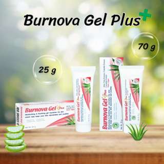 BURNOVA Gel Plus (Snow Algae ) เบอร์นโนว่า เจล เจลว่านหางจระเข้ บำรุงผิว ลดสิว ผิวกระจ่างใส ขนาด 25 g.และ 70 g.