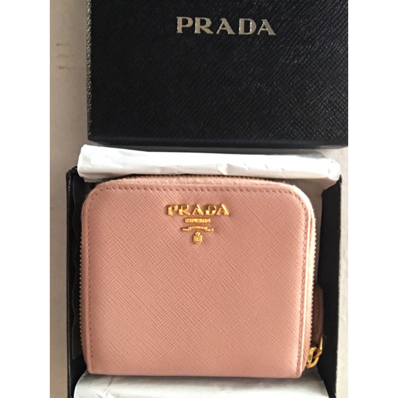 PRADA กระเป๋าสตางค์ใบสั้น ของแท้