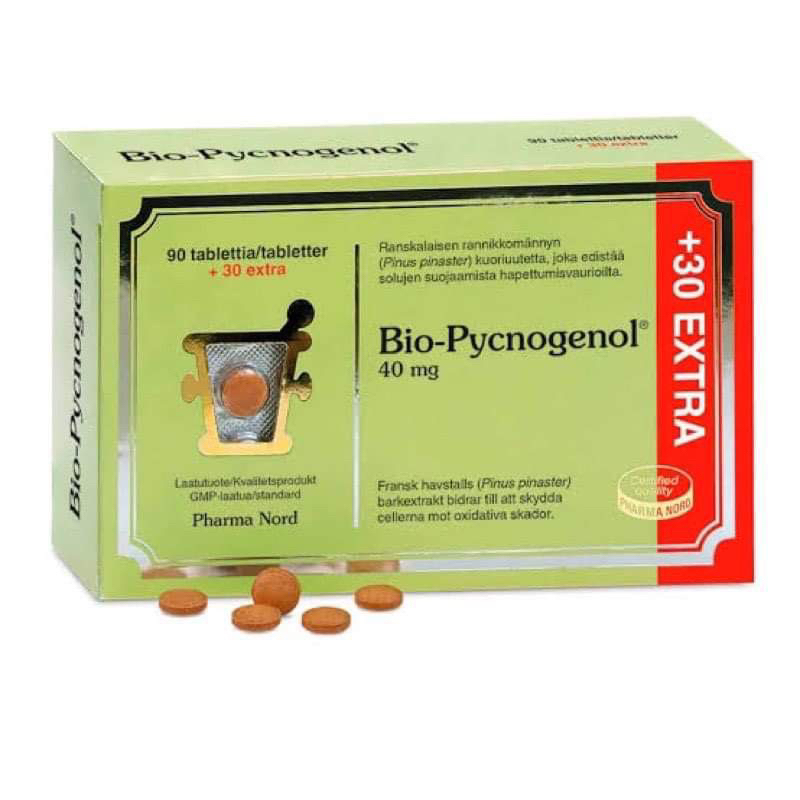 Pharma Nord Bio-Pycnogenol 40 mg / 120เม็ด ราคา 2000฿