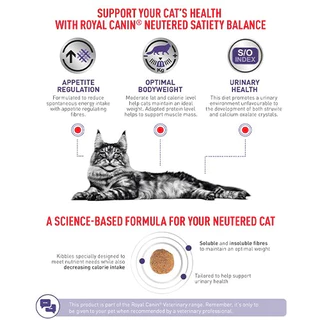 Royal Canin neutered satiety balance 3.5 kg อาหารแมวโรยัลคานินสูตรแมวทำหมันเพศผู้และเพศเมีย 3.5 kg