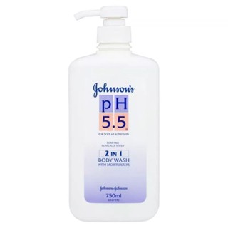 สบู่เหลว ครีมอาบน้ำจอห์นสัน pH5.5 2in1 ขนาด 750ml. Johnsons Body Wash with Moisturizers