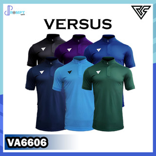 VERSUS เสื้อกีฬา เสื้อโปโลคอจีน รหัส VA6606 ช่วยระบายเหงื่อได้เป็นอย่างดี ชุดที่ 2 ของเเท้ 100%