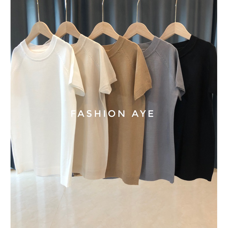 เสื้อยืด(เนื้อผ้าไหมพรม)