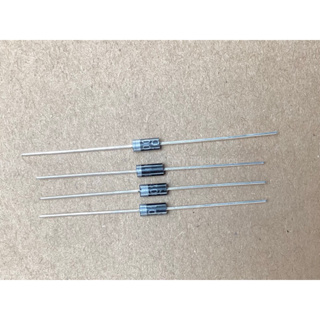 10ชิ้น 1N4001 1N4002 1N4004 1N4007 In-line rectifier diode DO-41 0.5mm diameter