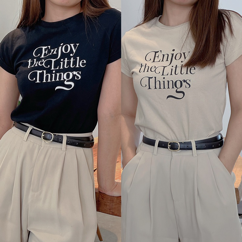 Baby tee พร้อมส่ง เสื้อยืด แฟชั่น Y2K หยิบใส่กี่ทีไม่มีเอ้าท์ สไตล์เกาหลี เสื้อมินิมอล