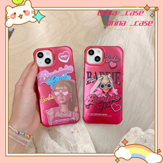 ❤️จัดส่งภายใน 24 ชม❤️ เคสไอโฟน 11 12 13 14 Pro Max ตุ๊กตาบาร์บี้ แฟชั่น ความนิยม การ์ตูน Case for iPhone ป้องกันการตก