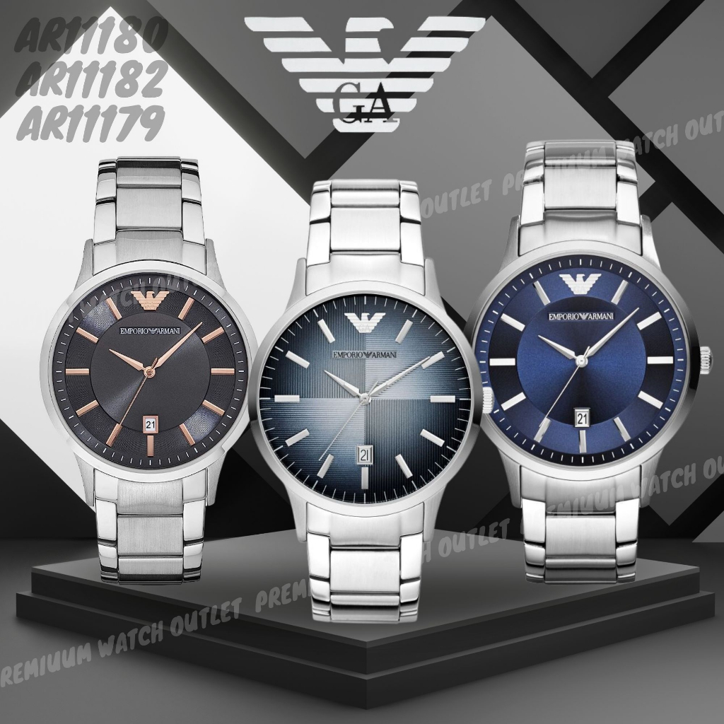 OUTLET WATCH นาฬิกา Emporio Armani OWA349 นาฬิกาผู้ชาย นาฬิกาข้อมือผู้หญิง แบรนด์เนม  Brand Armani Watch AR11179