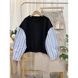 Korea x cotton Twotone แขนพอง น่ารัก อก 38 ยาว  21Code: 1306(8)