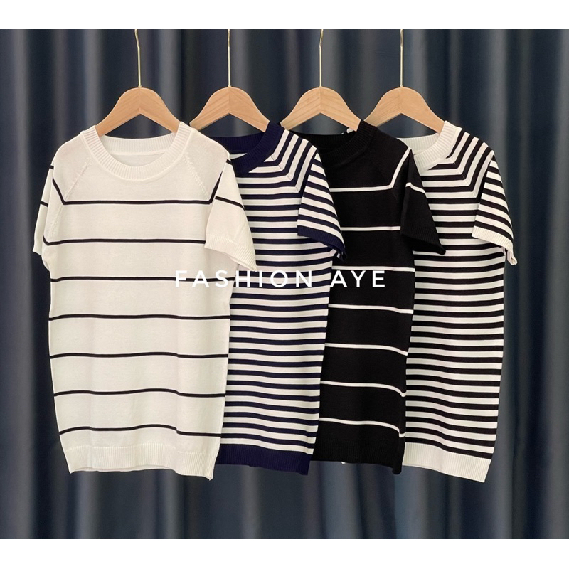 เสื้อยืด(เนื้อผ้านิตไหมพรม)