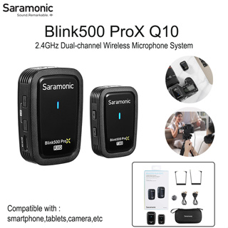 Saramonic Blink 500 Pro X Q10 2.4GHz Dual-Channel Wireless Microphone ไมค์ไร้สายคุณภาพดี  ไมค์ไลฟ์สด