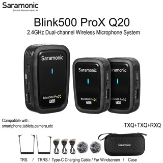 Saramonic Blink 500 ProX Q20 2.4GHz Dual-Channel Wireless Microphone System ไมค์ไร้สาย