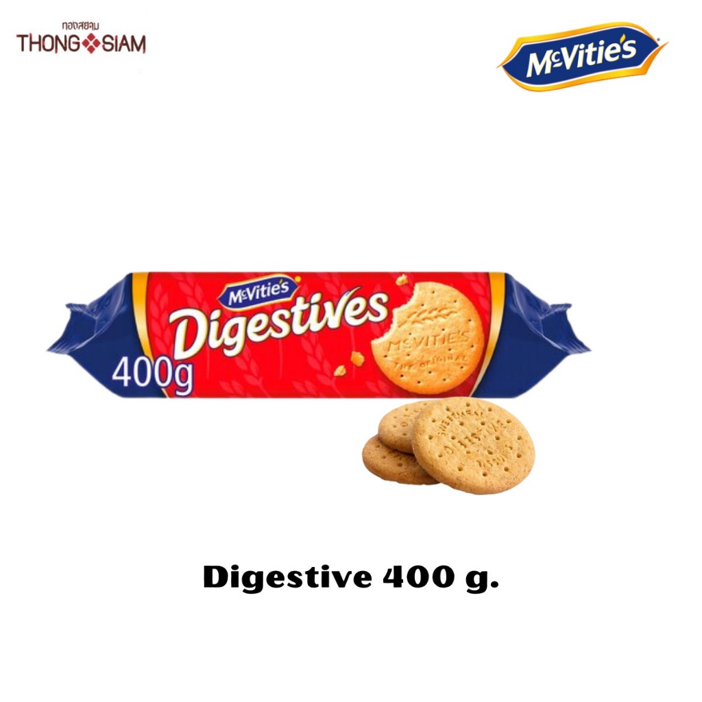 Mcvities Digestive แมคไวตี้ส์ ไดเจสทีฟ บิสกิต ทำฐานชีสพาย  ขนาด 400กรัม (g.)BBE: 26/09/2026