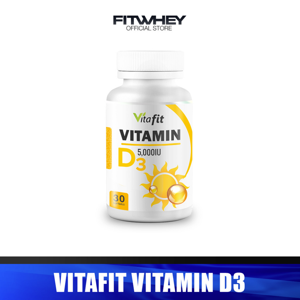 Vitafit Vitamin D3 5000iu ขนาด 30 Softgels วิตามินดี3