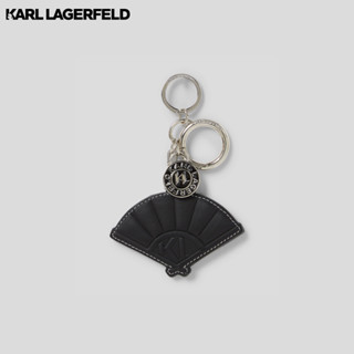 Karl Lagerfeld - K/ARCHIVE FAN KEYCHAIN 235W3804 พวงกุญแจ