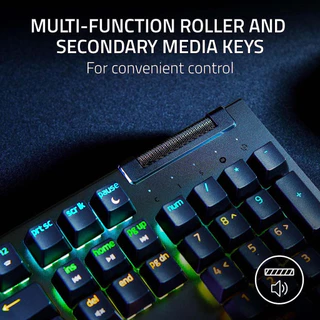 Razer Blackwidow V4 X - คีย์บอร์ดเกมมิ่ง Mechanical (Green Switch) มาพร้อมไฟ RGB Razer Chroma™ (คีย์TH/EN , EN)