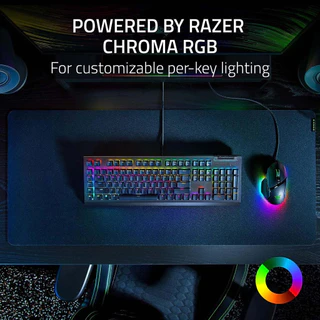 Razer Blackwidow V4 X - คีย์บอร์ดเกมมิ่ง Mechanical (Green Switch) มาพร้อมไฟ RGB Razer Chroma™ (คีย์TH/EN , EN)