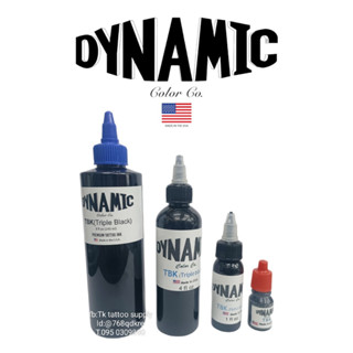 *LKY #หมึกสักลายแท้​ USA Dynamic​ สีดำสีขาว