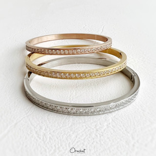 Mini yada 14k bracelet. (กำไลเพชรครึ่งวง สำหรับข้อมือ 12 - 14 cm.)