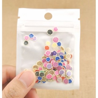 ฟีโม่ ดอกกุหลาบหลายสี สำหรับตกแต่งเล็บ งานประดิษฐ์ งานศิลปะ DIY
