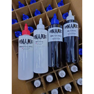 LKY(5) #หมึกสัก​สีดำ, สีขาว ไดนามิค แบ่งขายขนาด10มิล แท้ USAดั้งเดิมไม่ผสม