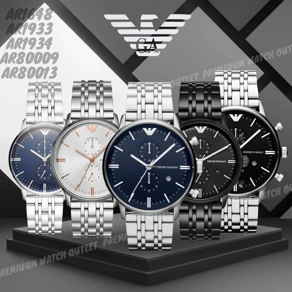 OUTLET WATCH นาฬิกา Emporio Armani OWA354 นาฬิกาผู้ชาย นาฬิกาข้อมือผู้หญิง แบรนด์เนม  Brand Armani Watch AR1648